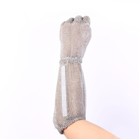 Glove a cinque dita lungo con cinturino a molla