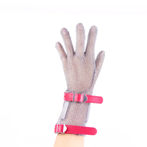 Five dita 8 cm di guanto lungo con cinturino in plastica