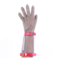 Glove di lunghezza da 15 cm a cinque dita con cinturino in plastica
